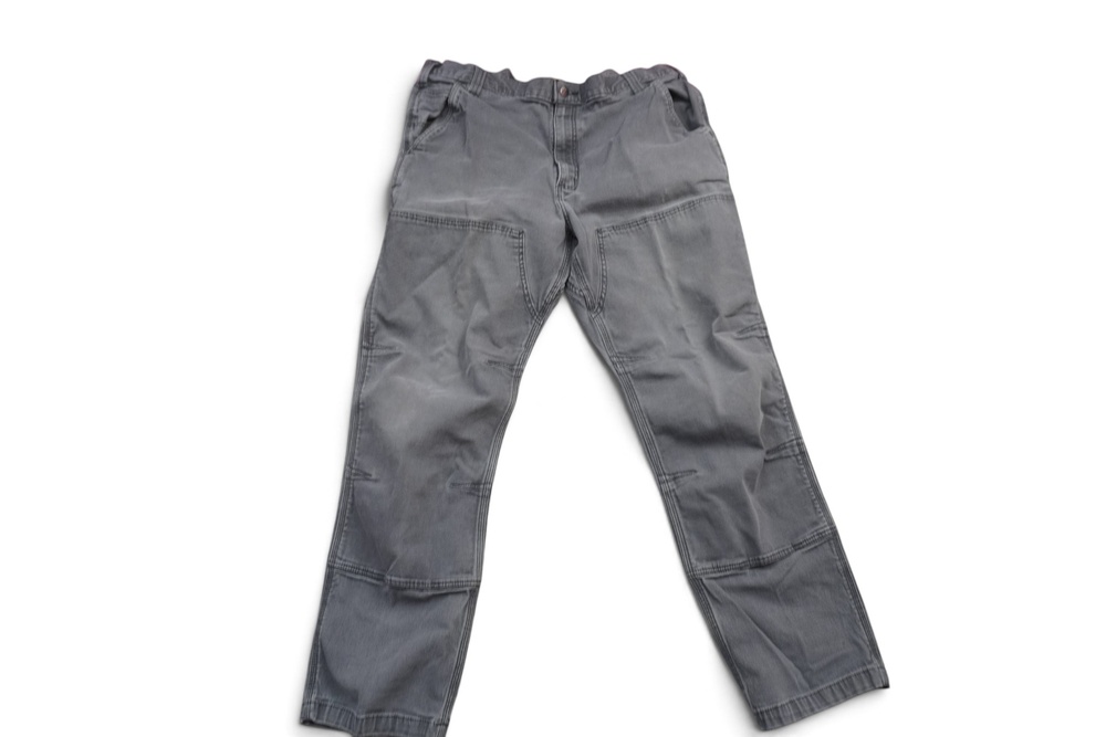 Carhartt Rugged Flex Rigby Double Front Pants 42x32 Grey 102802-029 (Fits 38x30)